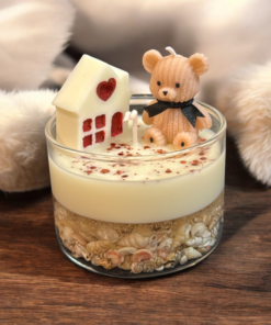 Multi Layer Teddy Candle