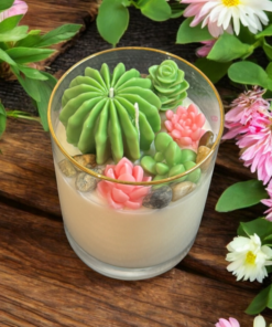 Succulent Garden Candle