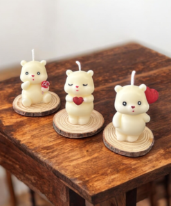 Valentines Special Teddy Candle